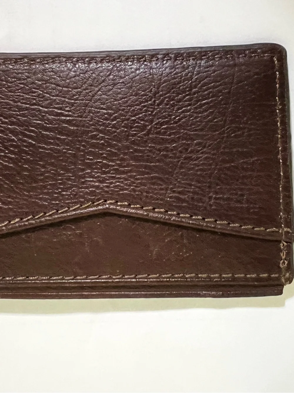 Fossil Dark Brown Leather Slim Card Holder